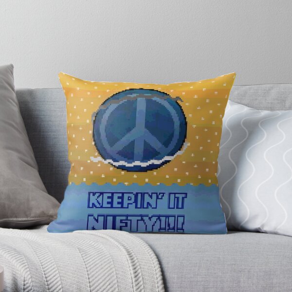Keepin' It Nifty Throw Pillow