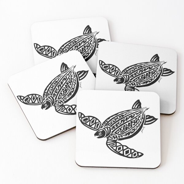 Item preview, Leatherback Sea Turtle Tribal Design designed and sold by KitayamaDesigns.