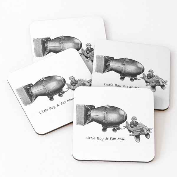Item preview, Little Boy & Fat Man Black & White designed and sold by Jon Huss.