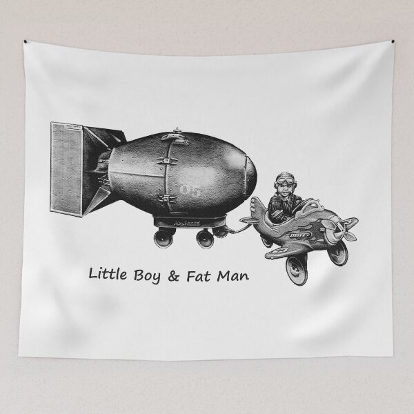 Item preview, Little Boy & Fat Man Black & White designed and sold by Jon Huss.