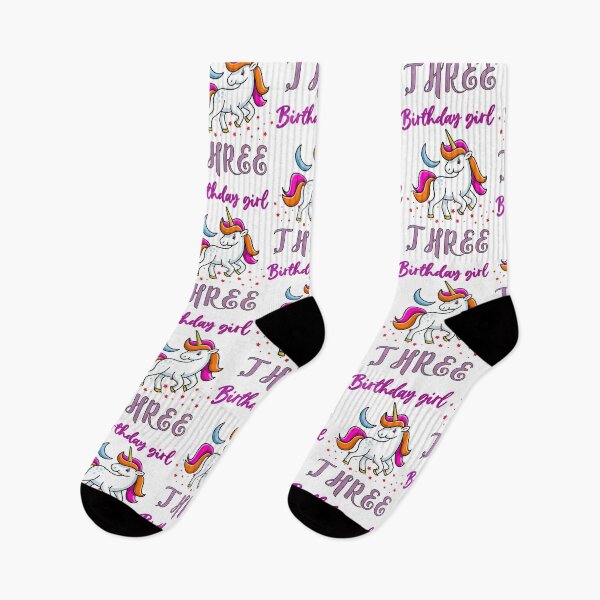 Item preview, THREE Years Birthday and anniversary Gift unicorn, Happy Birthday unicorn girl designed and sold by BESTIFY.