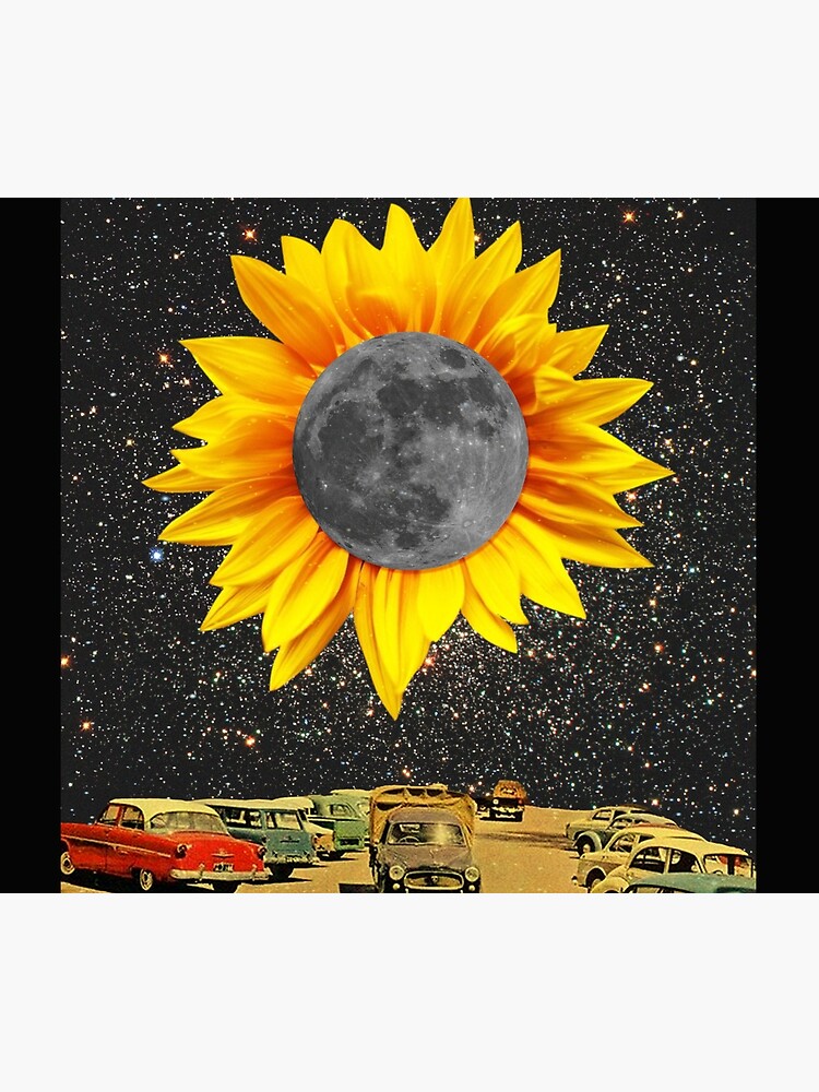 Sunflower Moon at Night by thepalmstudio