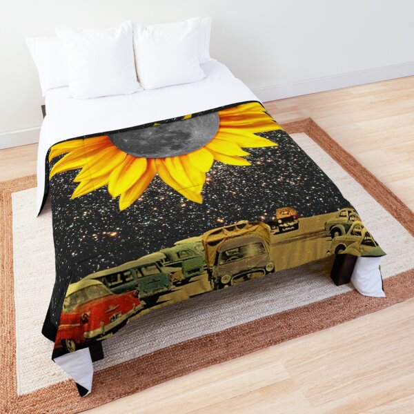 Sunflower Moon at Night Comforter