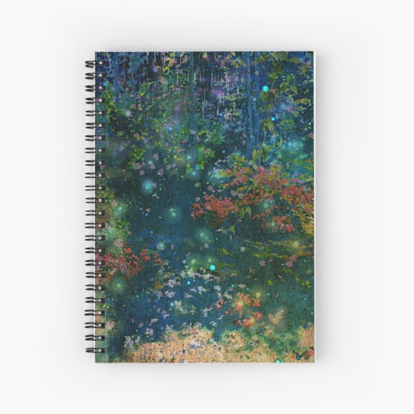 Night Garden Spiral Notebook