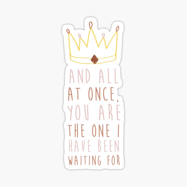and all at once Sticker