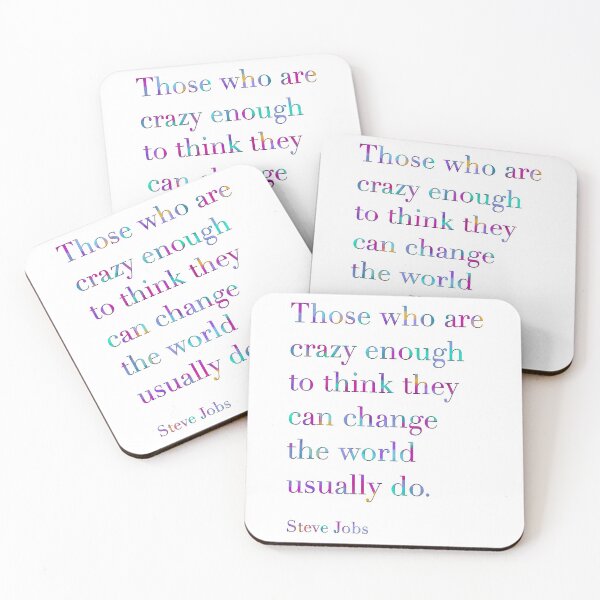 Item preview, Change The World Quotation - Rainbow Print designed and sold by MyMumNMeQuotes.