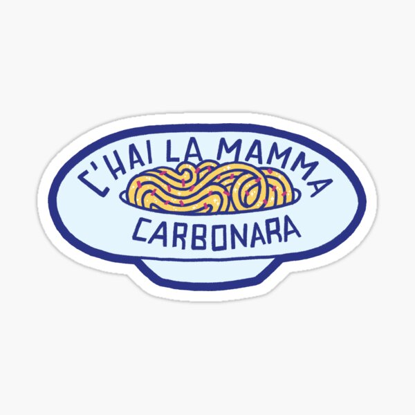 Item preview, c'hai la mamma carbonara designed and sold by oriana-su-carta.