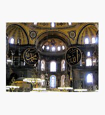 Interior View Of Aya Sofya Photographic Print