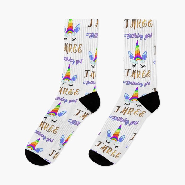 Aperçu de l'œuvre THREE Years Birthday and anniversary Gift unicorn, Happy Birthday unicorn girl créée et vendue par BESTIFY.