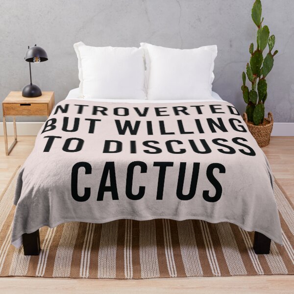 Item preview, INTROVERTED BUT WILLING TO DISCUSS CACTUS designed and sold by Omochiroi.