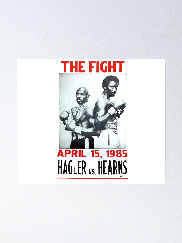 Hagler Vs Hearns Fight Card Boxing T Shirt