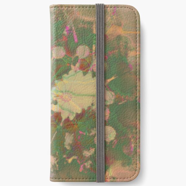 Fractalized floral abstraction iPhone Wallet