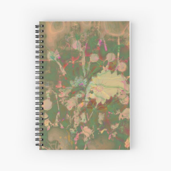 Fractalized floral abstraction Spiral Notebook