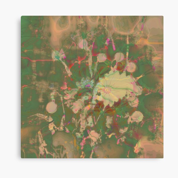 Fractalized floral abstraction Canvas Print