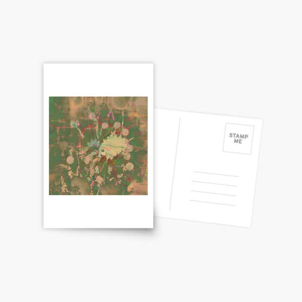 Fractalized floral abstraction Postcard
