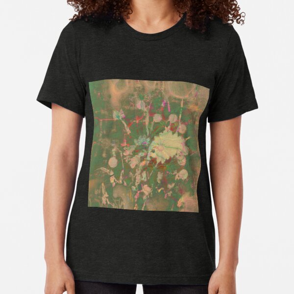 Fractalized floral abstraction Tri-blend T-Shirt