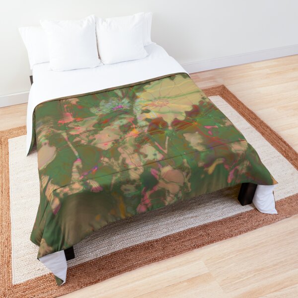 Fractalized floral abstraction Comforter