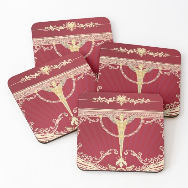Item preview, Royal Gothic Red and Gold Scarfs, Journals, stickers and phone cases designed and sold by javamartini.