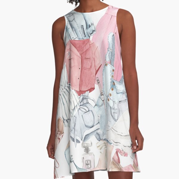Boutique cult in summer colors A-Line Dress
