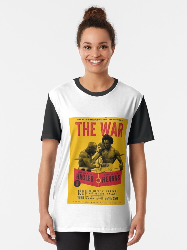 Download "Hagler v Hearns " T-shirt by footydezigns | Redbubble