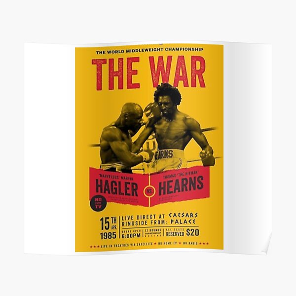 Hagler v Hearns Poster