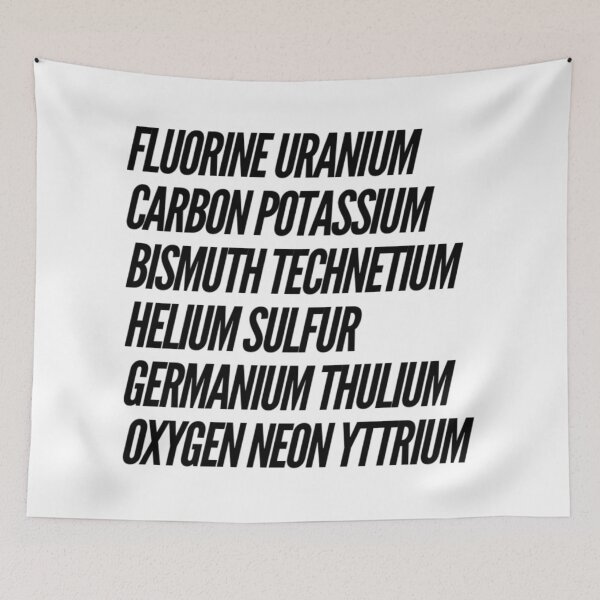 Item preview, Fluorine Uranium Carbon Potassium Bismuth Technetium Helium Sulfur Germanium Thulium Oxygen Neon Yttrium designed and sold by sam1special.