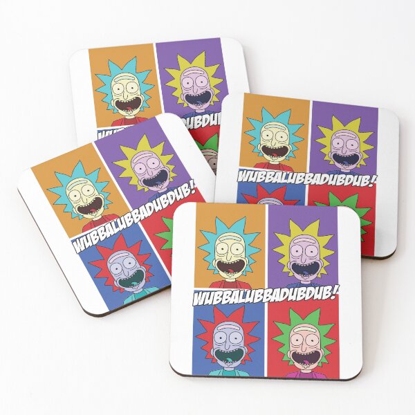 Rick Pop Art Coasters (Set of 4)