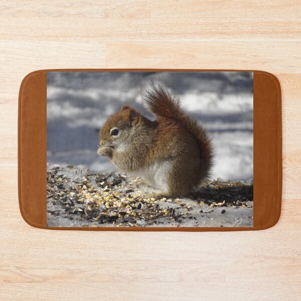 Item preview, Cute tiny red squirrel with some nutty nibbles designed and sold by cuisinecat2.