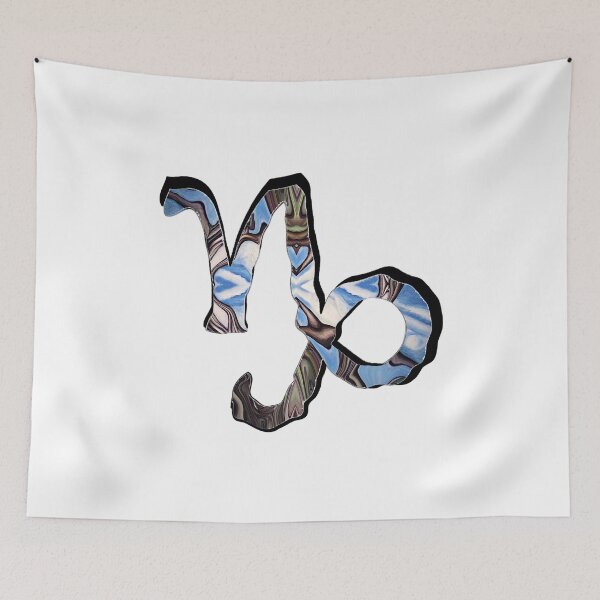 Aperçu de l'œuvre Earth Tone Capricorn Astrological Symbol créée et vendue par Michell Rosenthal.