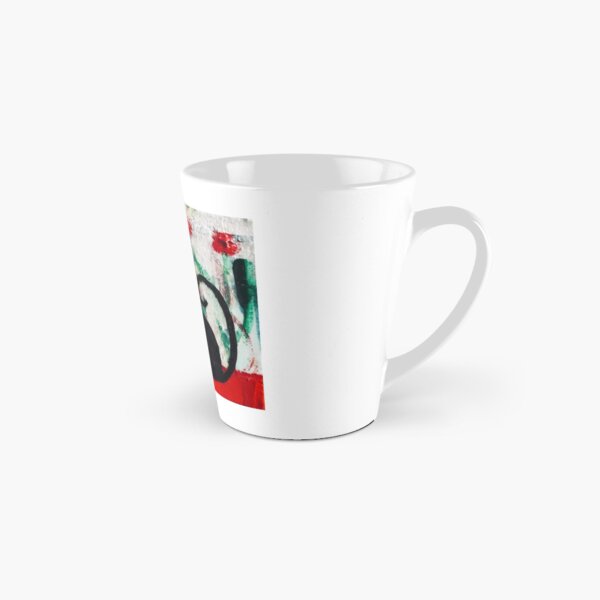 Black Cat With Red Roses Tall Mug