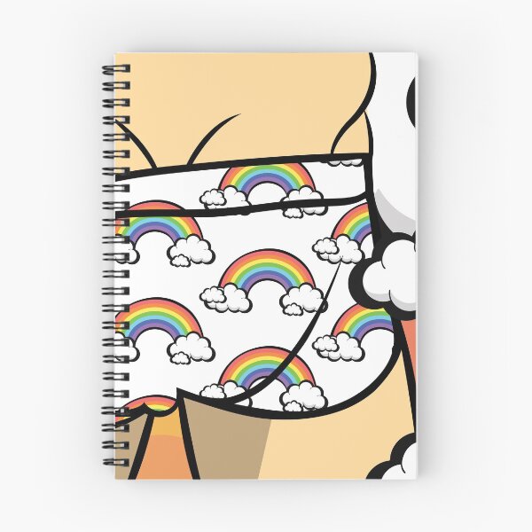 Item preview, Rainbows & Clouds Gay Speedo Trunks Illustration designed and sold by jcastanedaBKLN.