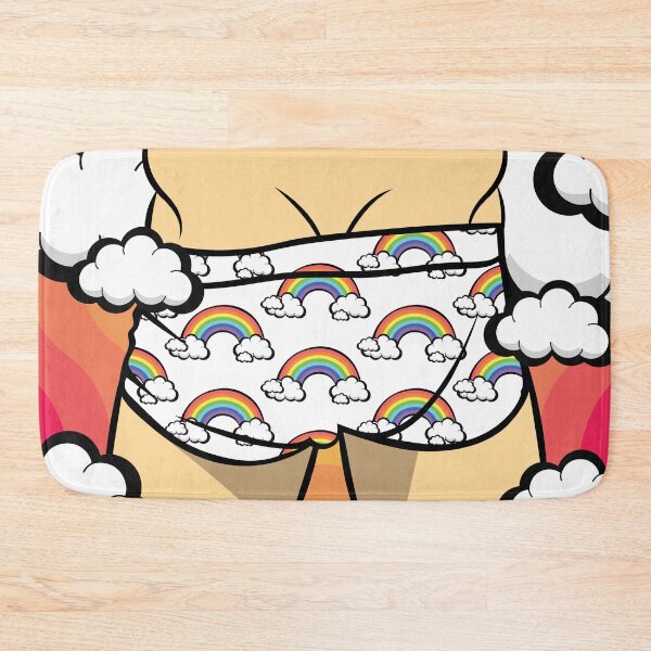 Item preview, Rainbows & Clouds Gay Speedo Trunks Illustration designed and sold by jcastanedaBKLN.