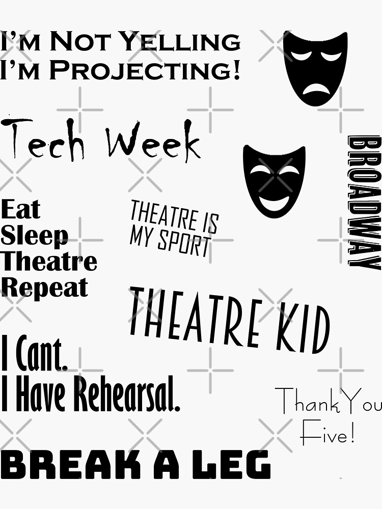 Theatre Sticker Set by TheHobbyGirl