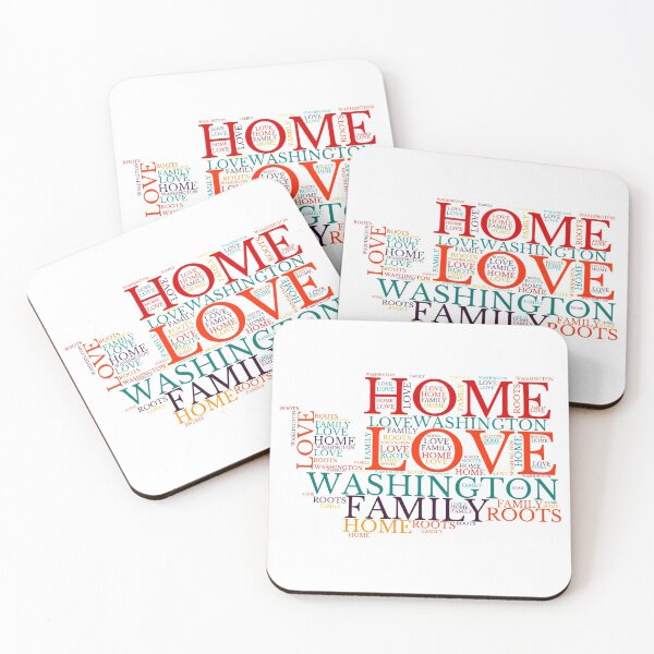 Item preview, Washington Home, Love, Roots and Family Map designed and sold by marosharaf.