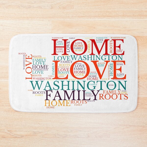 Item preview, Washington Home, Love, Roots and Family Map designed and sold by marosharaf.