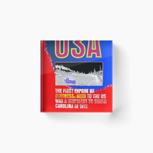 Item preview, Vintage USA beer poster - American flag - 1812 beer export shipment - beer sticker, beer decal - Beer pop art designed and sold by smooshfaceutd.