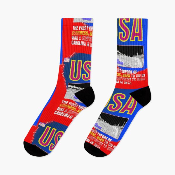 Item preview, Vintage USA beer poster - American flag - 1812 beer export shipment - beer sticker, beer decal - Beer pop art designed and sold by smooshfaceutd.