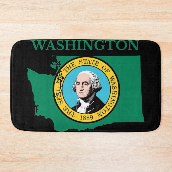 Item preview, Washington Flag Map designed and sold by marosharaf.