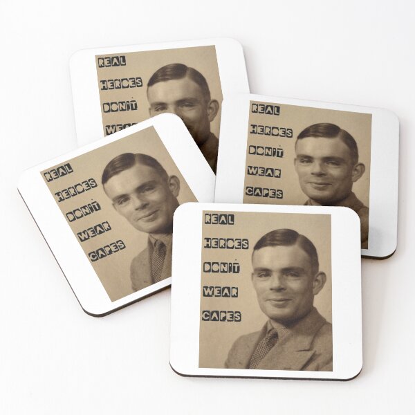 Item preview, Real Heroes Don't Wear Capes ALAN TURING designed and sold by TheMightySnail.