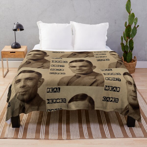 Item preview, Real Heroes Don't Wear Capes ALAN TURING designed and sold by TheMightySnail.