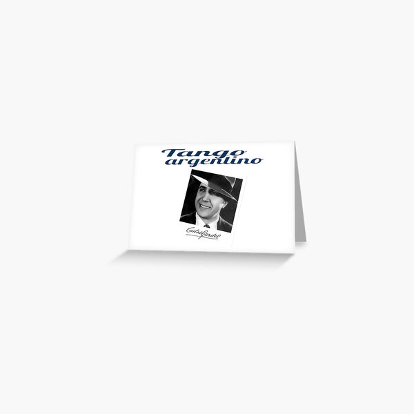 Tango Argentino Carlos Gardel Tarjetas de felicitación