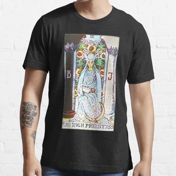 The High Priestess- Tarot - Flowery and colorful Essential T-Shirt