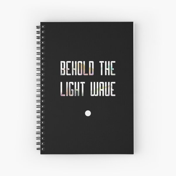 Behold the Light Wave Spiral Notebook