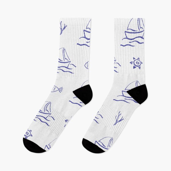 Item preview, Blue and White Nautical Theme designed and sold by TrendyArtPrints.