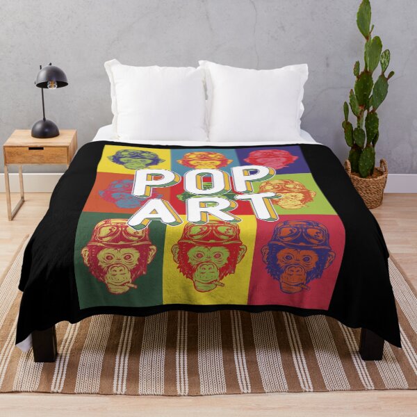 Item preview, Pop Art Funny Monkey Colorful Retro Vintage Biker Motorcycle Rock designed and sold by MemphisCenter.