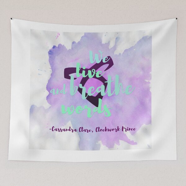 Item preview, breath words - Cassandra Clare designed and sold by inkandmadness.