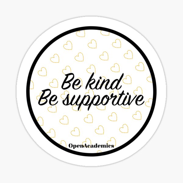 OpenAcademics Be kind Sticker