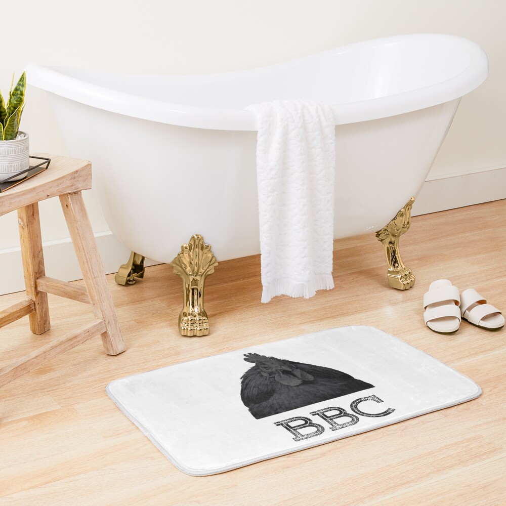 BBC Big Black Cock Funny  Bath Mat for Sale by DanLopesMerch