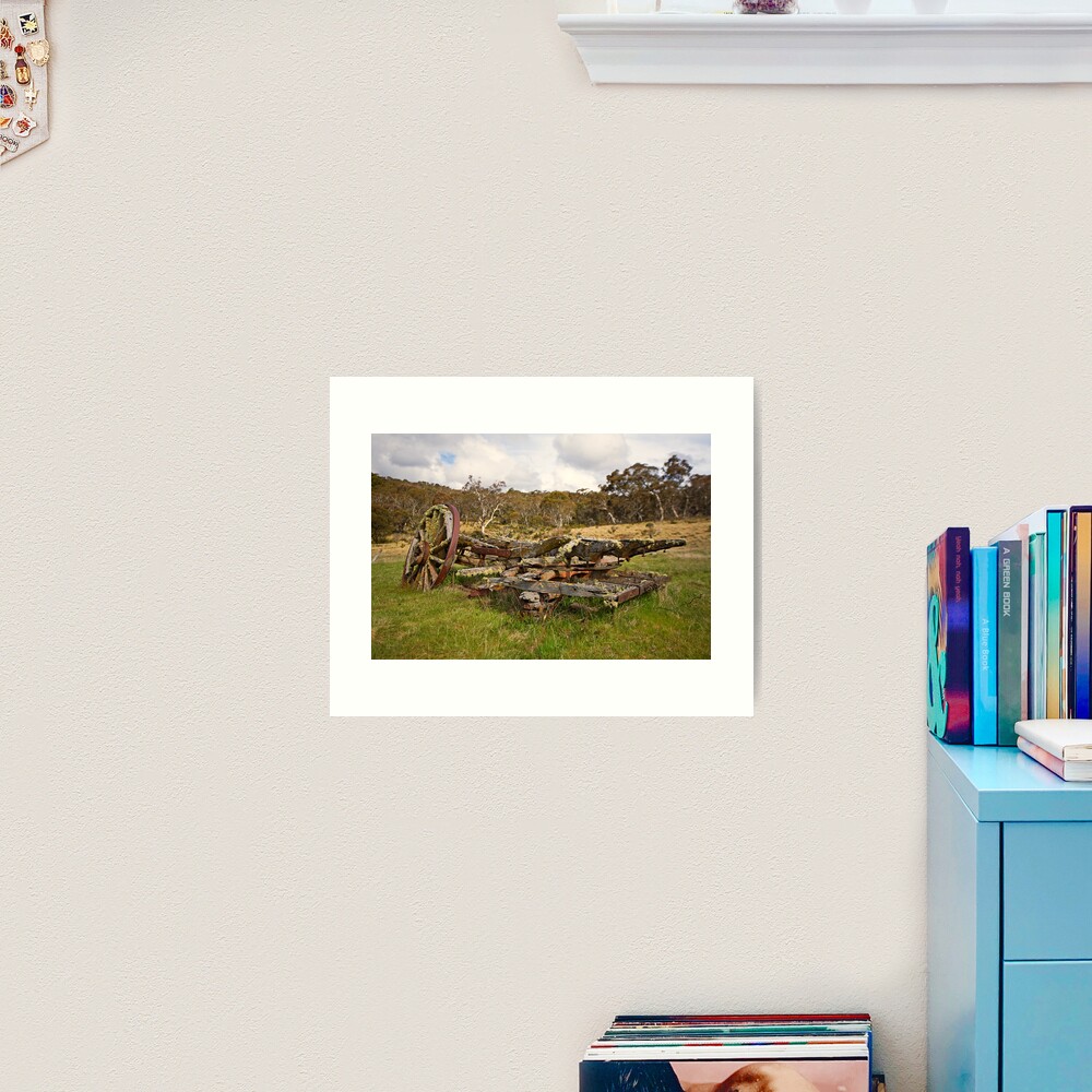 Old Cart, Coolamine Homestead, Kosciuszko National Park Art Print