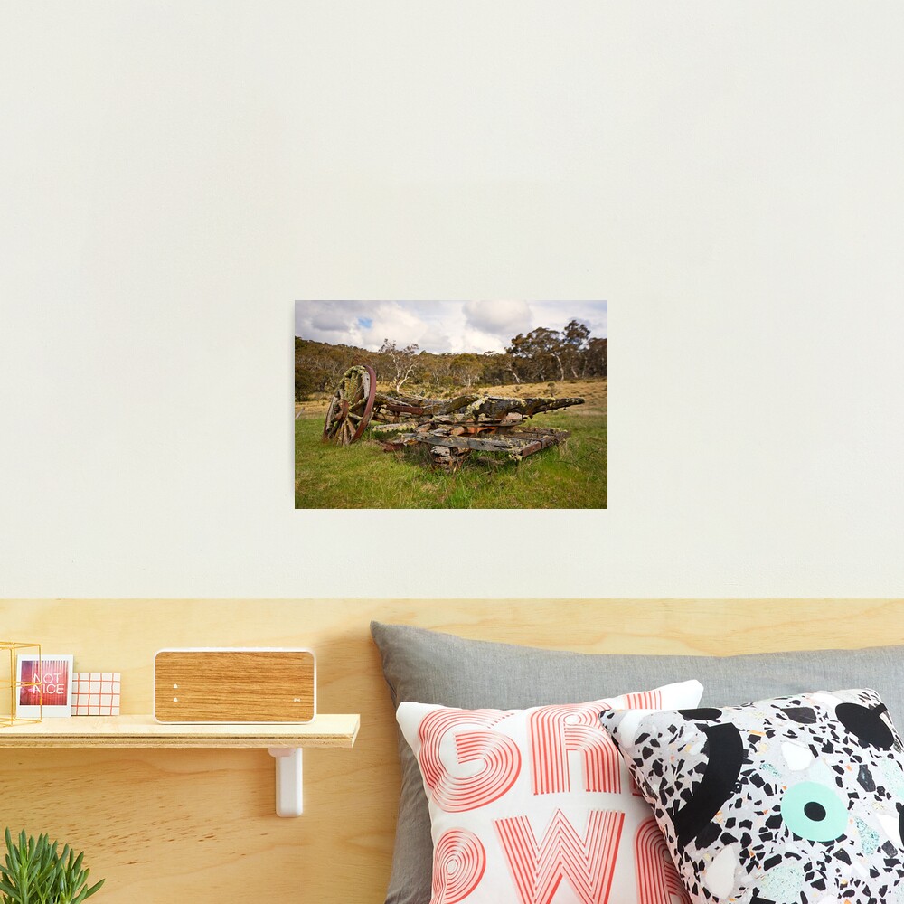 Old Cart, Coolamine Homestead, Kosciuszko National Park Photographic Print